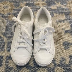 Anew day perforated white sneakers